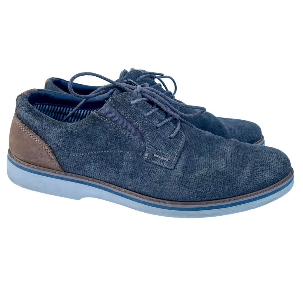 Nunn Bush Men's Barklay Canvas Plain Toe Oxford Lace Up Size 10.5